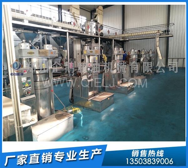 企鵝榨油機:龍田大豆油壓榨和龍大核桃油設備發貨(圖3) 液壓榨油機