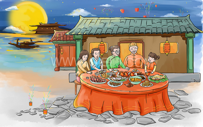 賞中秋圓月享美好時光，企鵝糧油機械祝您中秋團圓快樂(圖2)
